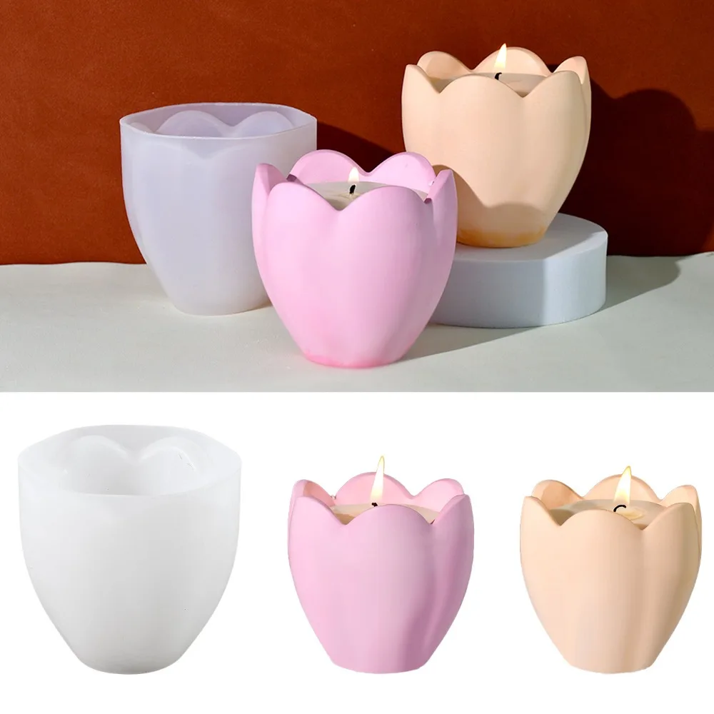Soap Making For Beginners - Tulpe Kerzenhalter Silikon Formen Blume Harz