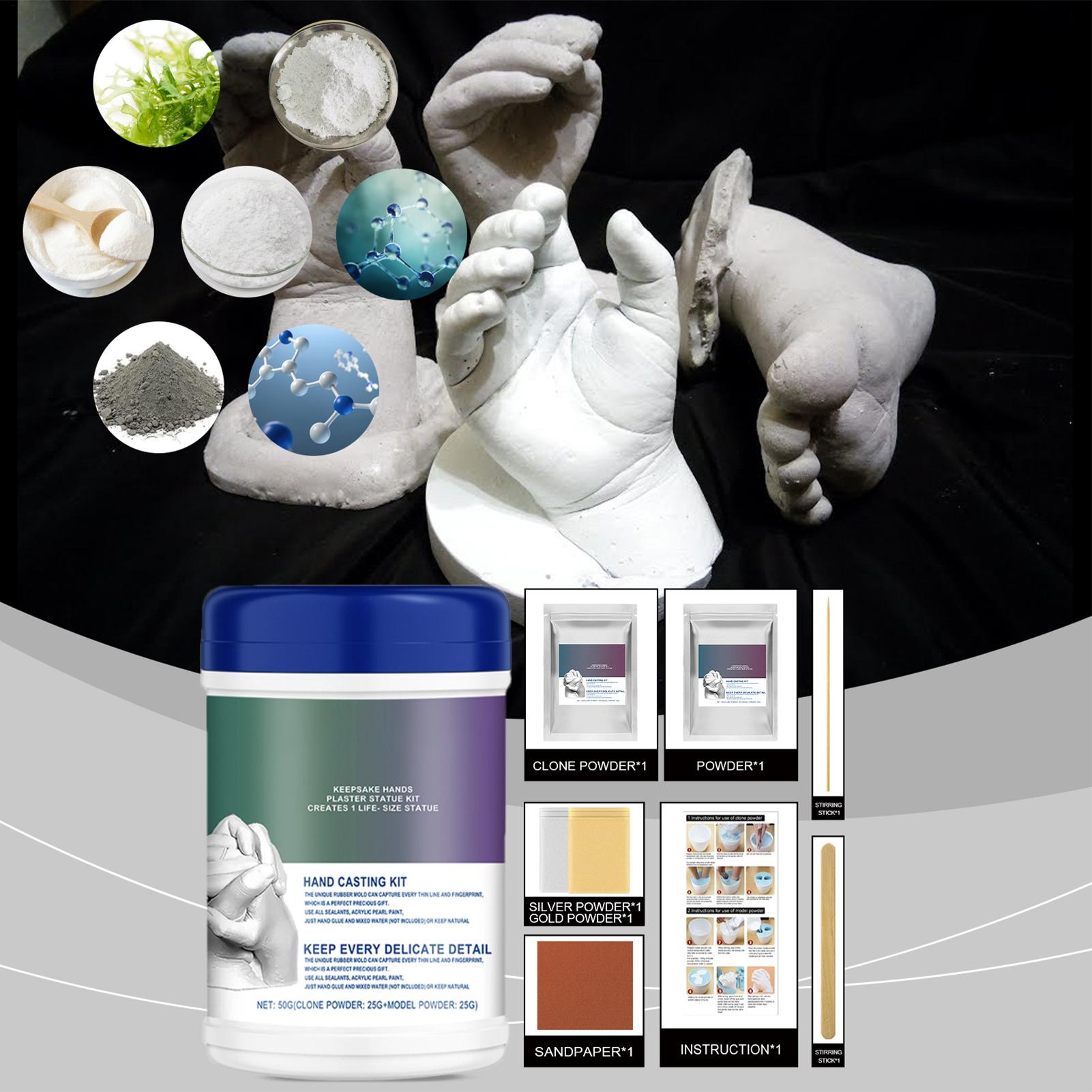 Soap Making For Beginners - Baby-Hand- und Fußabdruck-Set, Seifenherstellungszubehör, Gips für