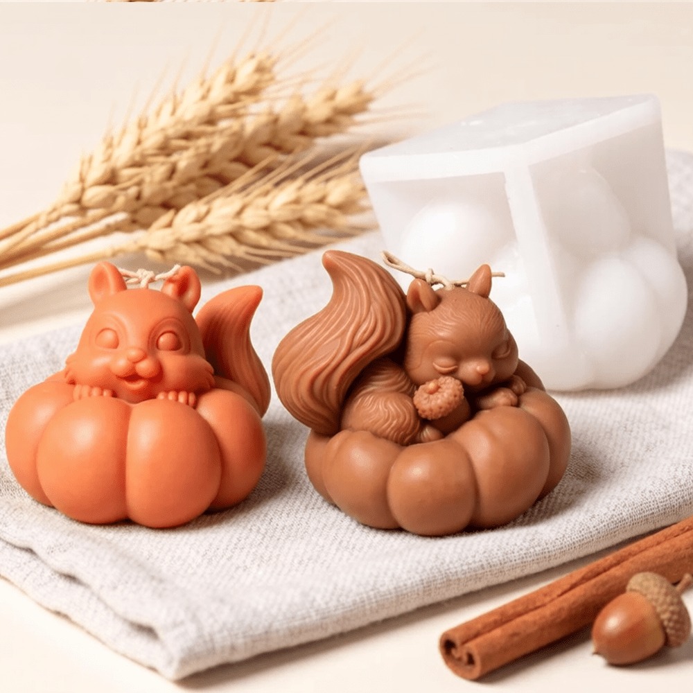 Eichhörnchen-Kürbis-Silikonfor – Soap Making Friend Bewertung und Preis