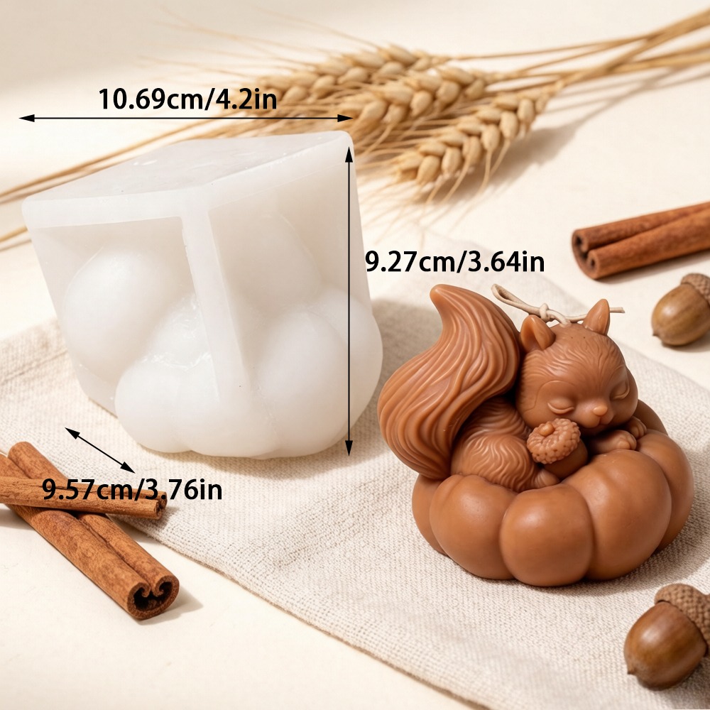 Eichhörnchen-Kürbis-Silikonfor – Soap Making Friend Bewertung und Preis