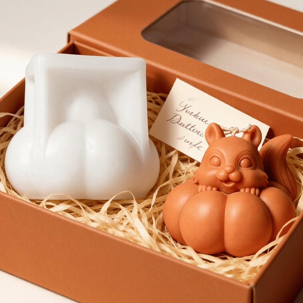 Eichhörnchen-Kürbis-Silikonfor – Soap Making Friend Bewertung und Preis