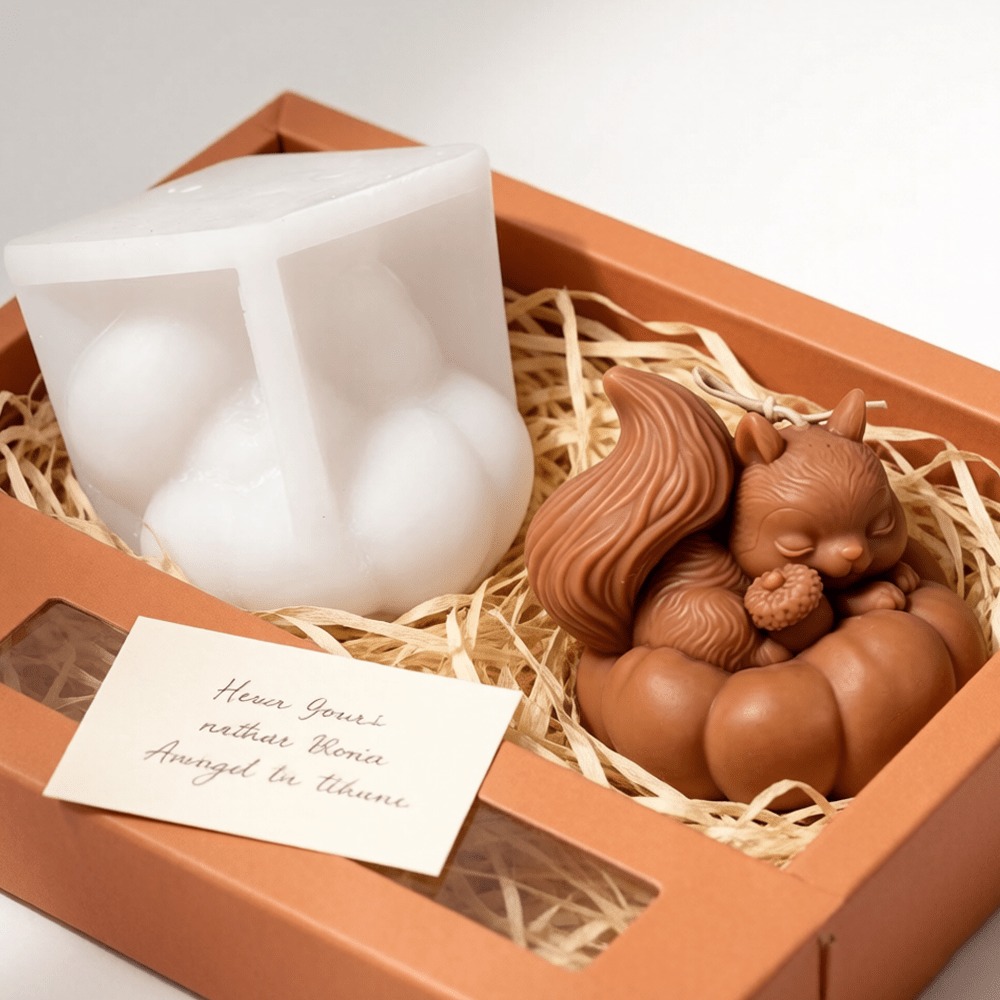 Eichhörnchen-Kürbis-Silikonfor – Soap Making Friend Bewertung und Preis