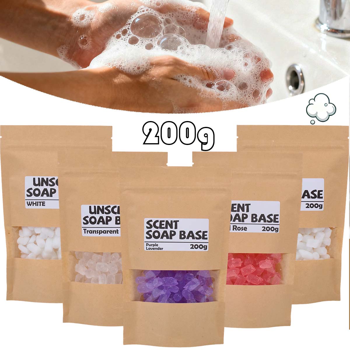 200g Duftseife Basis Glycerin  – Soap Making Material Wholesale Bewertung und Preis