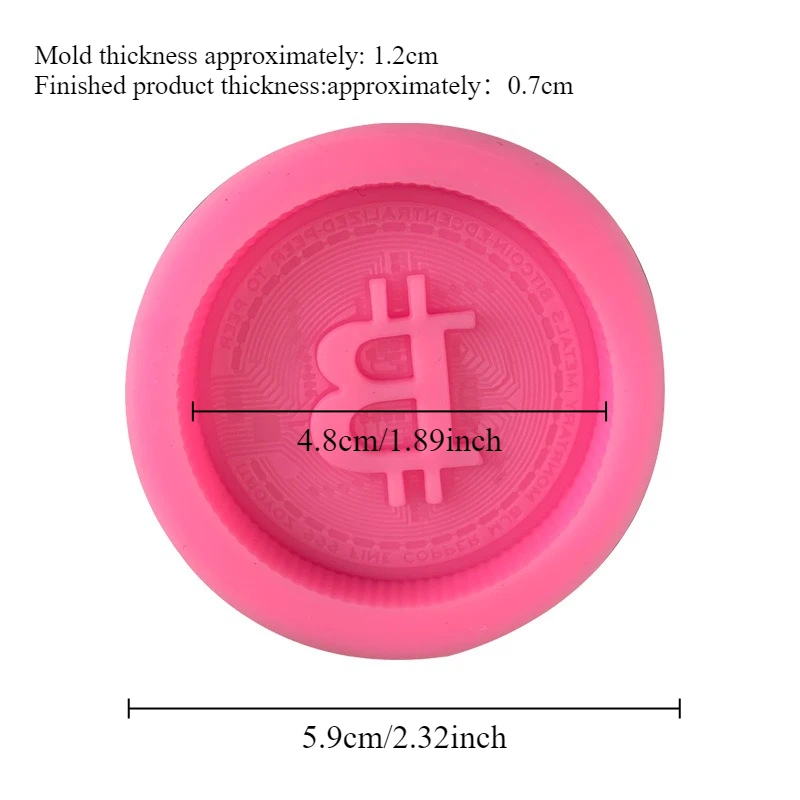 1/3 Stück Bitcoin-Logo Seifenf – Soap Making Dish Bewertung und Preis