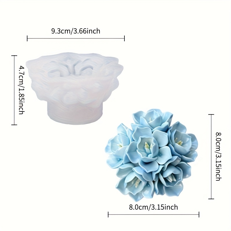 1 Silikonform für Hortensienke – Soap Making Dish Bewertung und Preis